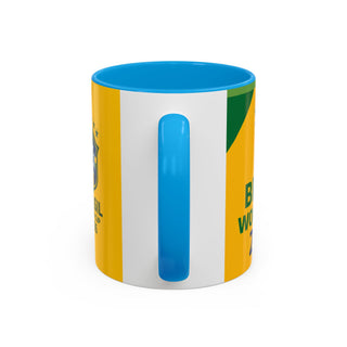 Brasil World Cup 2026 Mug | Yellow Soccer Crest, 11oz or 15oz