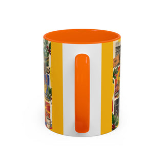 Colombian Football Legends Mug | Los Cafeteros Soccer Collage Coffee Mug