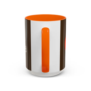 Cleveland Browns Helmet Accent Coffee Mug — Brown & Orange NFL Fan Gift (11/15oz)