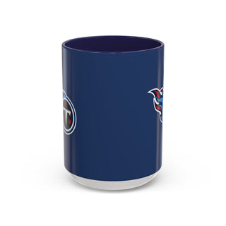 Tennessee Titans Accent Coffee Mug — Navy NFL Logo (11oz & 15oz)