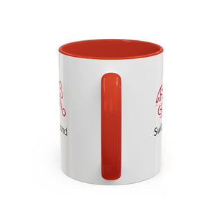 Switzerland Alpine Heritage Coffee Mug | Swiss Mountains, Edelweiss Accent