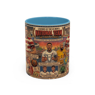 US Men's National Team Soccer Legends Mug | Vintage Collage, Soccer Players