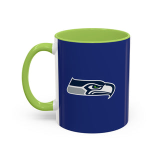 Seattle Seahawks Logo Accent Coffee Mug — NFL Team 11/15oz