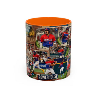 Dominican Baseball Classic Collage Mug | Accent Coffee Mug