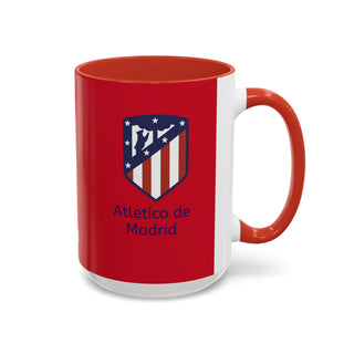 Atletico de Madrid Crest Mug | Accent Coffee Mug 11oz 15oz