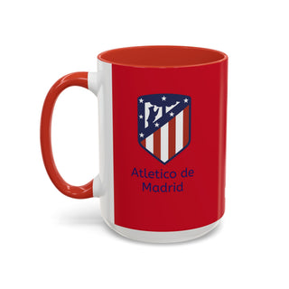 Atletico de Madrid Crest Mug | Accent Coffee Mug 11oz 15oz