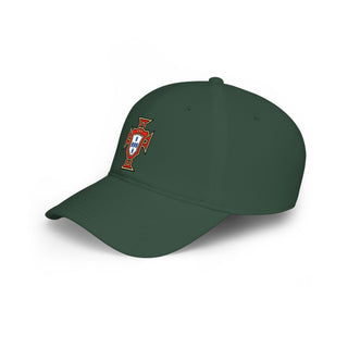 Portugal Cross Emblem Football Cap | Portuguese Printed Red Cap