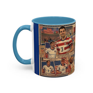 US Men's National Team Soccer Legends Mug | Vintage Collage, Soccer Players