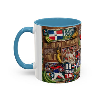 Dominican Baseball Classic Collage Mug | Accent Coffee Mug