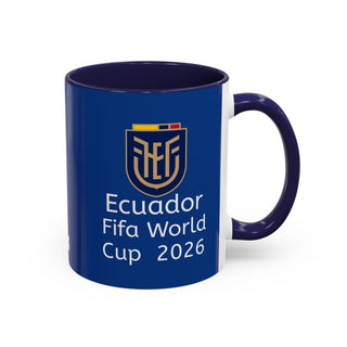 Ecuador Crest Accent Coffee Mug | Blue 11oz 15oz