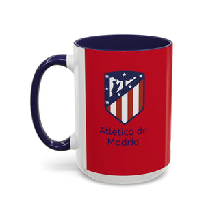 Atletico de Madrid Crest Mug | Accent Coffee Mug 11oz 15oz