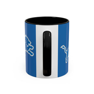 Detroit Lions Accent Coffee Mug — Blue & Black Interior (11/15oz)