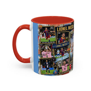 Lionel Messi Legendary Career Mug | World Cup Champion 2022 Accent Coffee Mug
