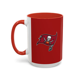 Tampa Bay Buccaneers Accent Coffee Mug - Red & Black Team Logo 11/15oz