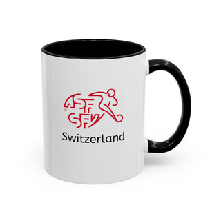 Switzerland Alpine Heritage Coffee Mug | Swiss Mountains, Edelweiss Accent