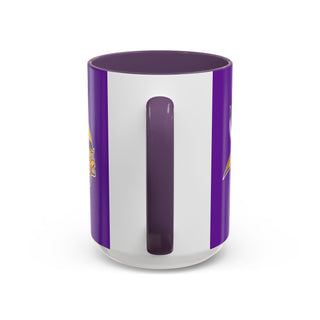 Minnesota Vikings Accent Coffee Mug – Purple & Yellow Team Logo 11/15oz