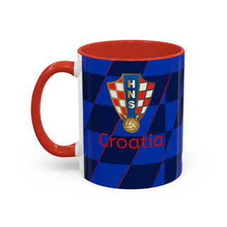 Croatia Football Crest Mug | Accent Coffee Mug 11oz 15oz