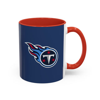 Tennessee Titans Accent Coffee Mug — Navy NFL Logo (11oz & 15oz)