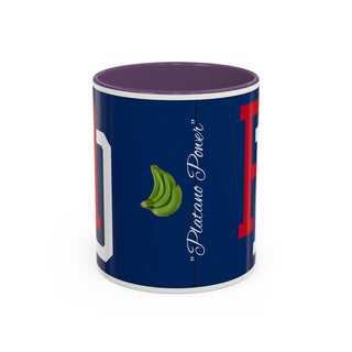Platano Power Monogram Mug | Accent Coffee Mug | DR Baseball Logo Mug | Dominican Republic Logo Mug