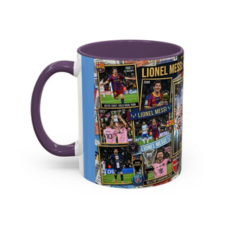 Lionel Messi Legendary Career Mug | World Cup Champion 2022 Accent Coffee Mug