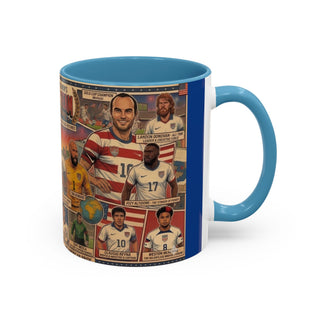 US Men's National Team Soccer Legends Mug | Vintage Collage, Soccer Players