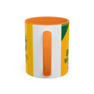 Brasil World Cup 2026 Mug | Yellow Soccer Crest, 11oz or 15oz