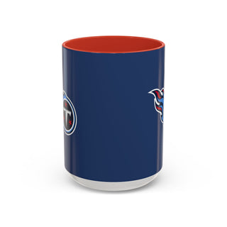 Tennessee Titans Accent Coffee Mug — Navy NFL Logo (11oz & 15oz)