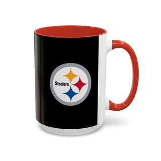 Pittsburgh Steelers Accent Coffee Mug — NFL Team Logo Ceramic (11/15oz)