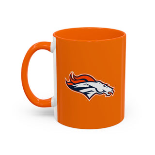 Denver Broncos Accent Coffee Mug — NFL Team Logo 11/15oz