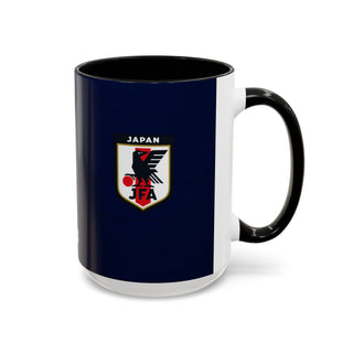 Japan Football Crest Mug | JFA Soccer Emblem Accent Coffee Mug