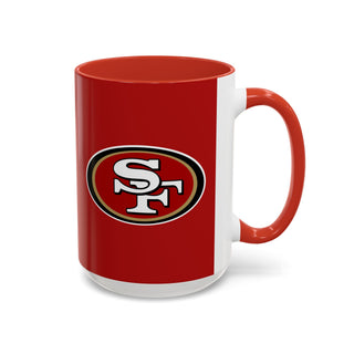 San Francisco 49ers Logo Accent Coffee Mug – NFL Fan Gift (11/15oz)
