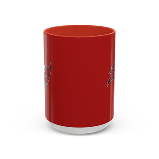 Tampa Bay Buccaneers Accent Coffee Mug - Red & Black Team Logo 11/15oz