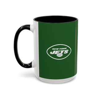 New York Jets Accent Coffee Mug — 11/15oz Team Logo Fan Gift