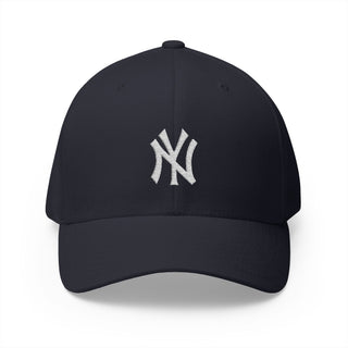 New York Yankees Logo Cap | Embroidered Closed-Back Structured Cap