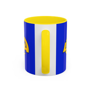 Los Angeles Rams Blue & Yellow Accent Coffee Mug — Team Logo Fan Mug