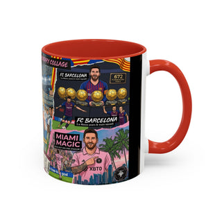 Messi Mugumentary Collage Mug | Accent Coffee Mug