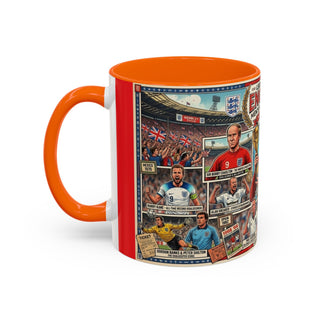 Legends of England Football Players mug | Accent Coffee Mug 11oz 15oz