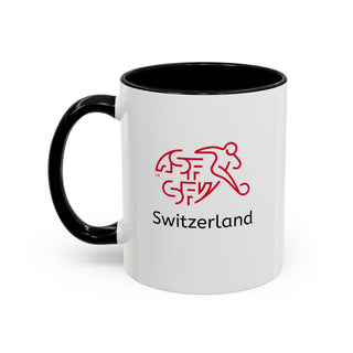 Switzerland Alpine Heritage Coffee Mug | Swiss Mountains, Edelweiss Accent