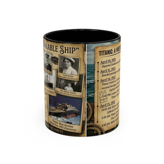 Titanic History Timeline Mug | Accent Coffee Mug