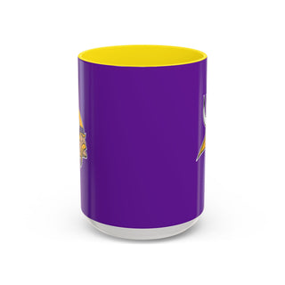 Minnesota Vikings Accent Coffee Mug – Purple & Yellow Team Logo 11/15oz