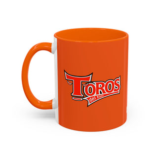 Toros Logo Accent Mug | Orange Black 11oz 15oz Ceramic