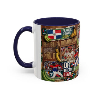 Dominican Baseball Classic Collage Mug | Accent Coffee Mug