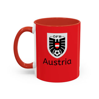 Austria Football Crest Mug | Accent Coffee Mug 11oz 15oz