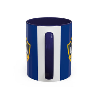 LA Galaxy Logo Accent Coffee Mug | Soccer Team Coffee Mug