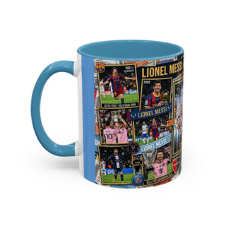 Lionel Messi Legendary Career Mug | World Cup Champion 2022 Accent Coffee Mug