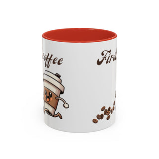 Cheerful Coffee Mug - Perfect for Coffee Lovers, First Cup Celebration, Gift for Friends and Family, Fun Kitchen Decor, Unique Drinkware