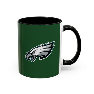 Philadelphia Eagles Accent Coffee Mug — NFL Fan Coffee Mug (11/15oz)