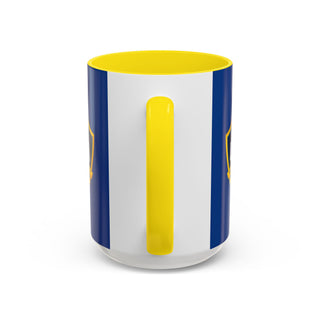 LA Galaxy Logo Accent Coffee Mug | Soccer Team Coffee Mug
