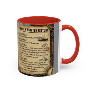 Titanic History Timeline Mug | Accent Coffee Mug