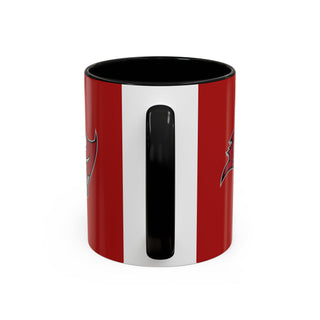 Tampa Bay Buccaneers Accent Coffee Mug - Red & Black Team Logo 11/15oz